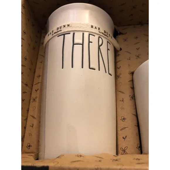 Rae Dunn Here There Mug White Tumbler Gift Set  New - Picture 2 of 5